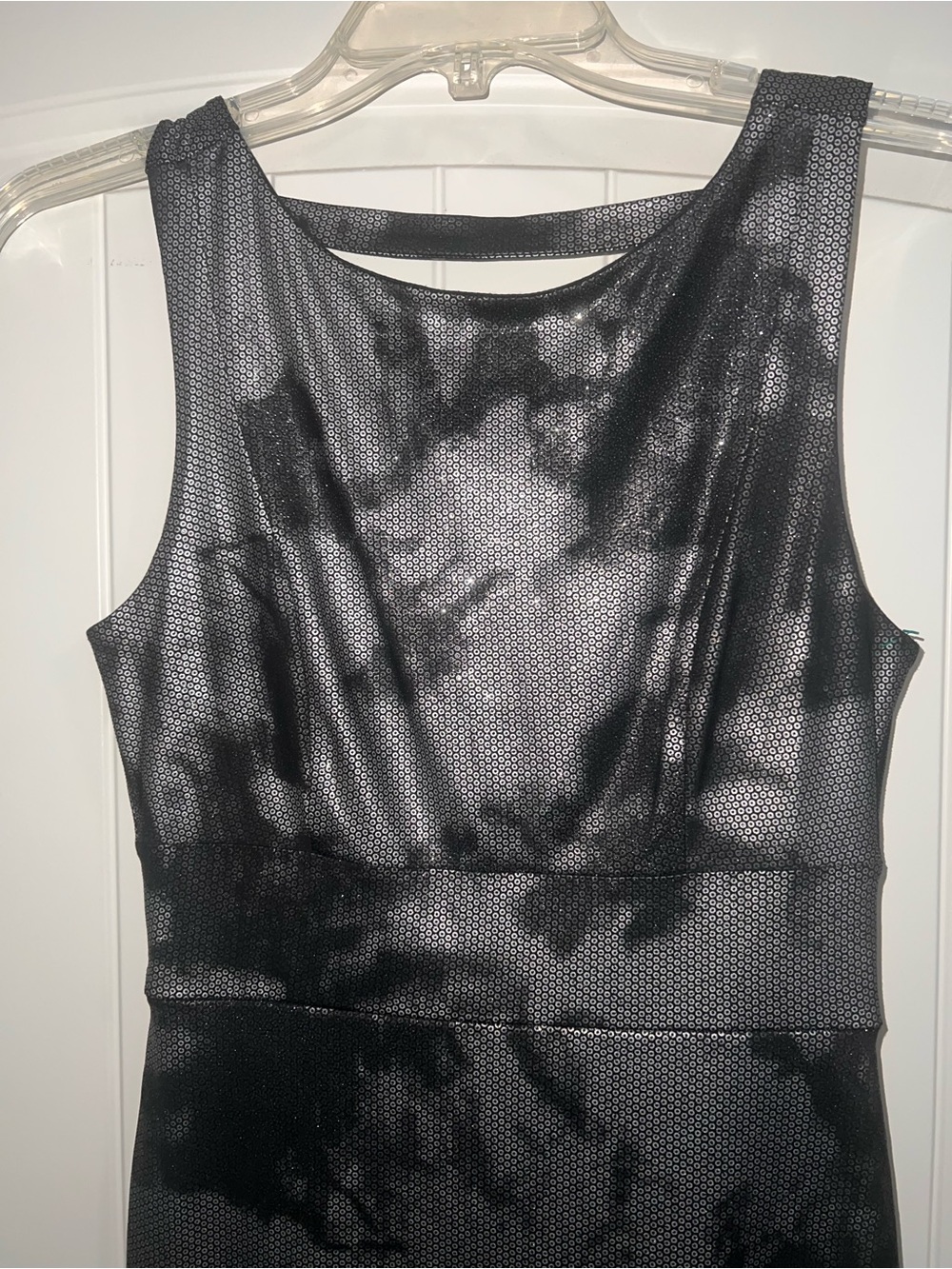 Forever 21 Black and Charcoal Patterned Sheath Dress